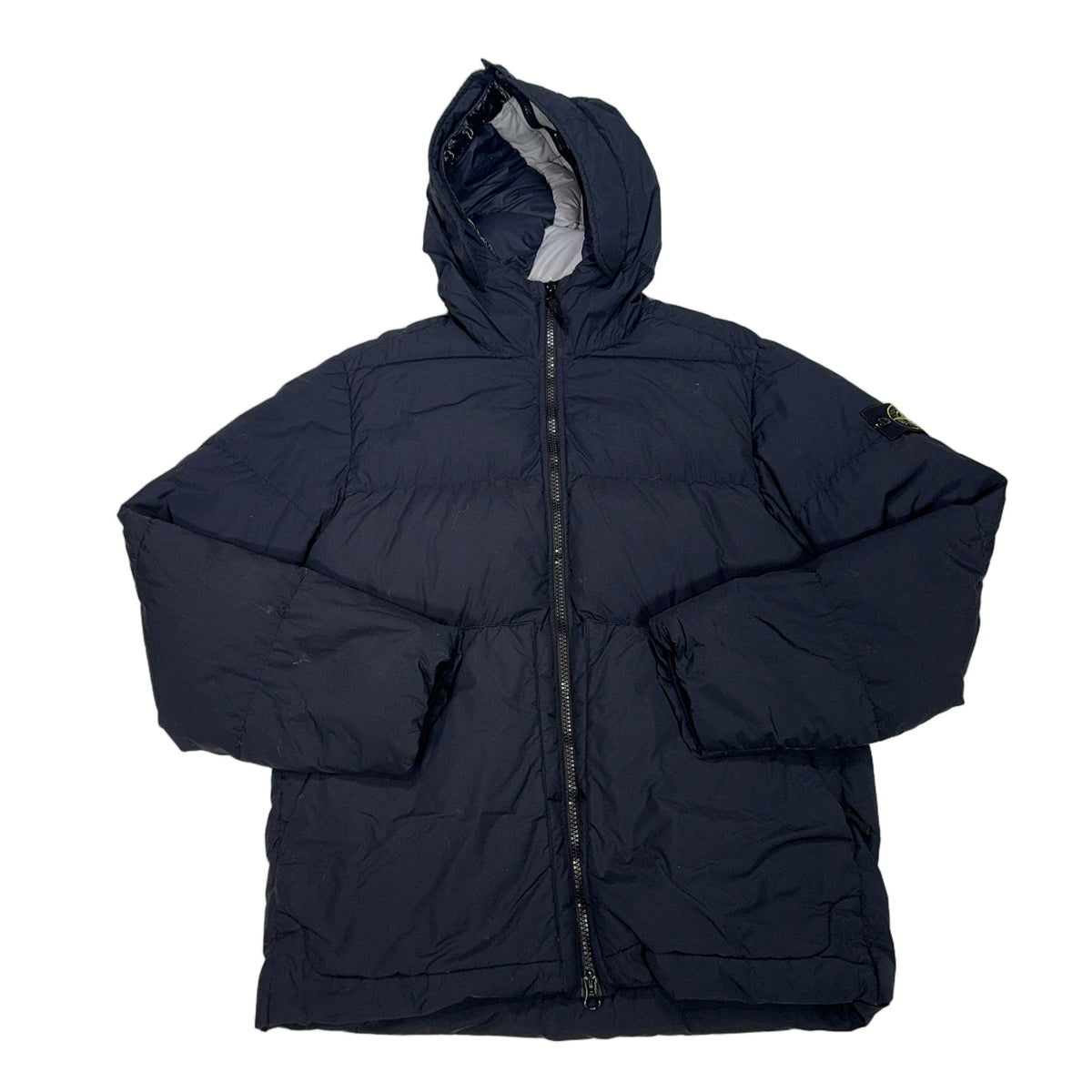 Stone Island Naslan Light Watro Down TC Hooded Puffer Jacket – Navy