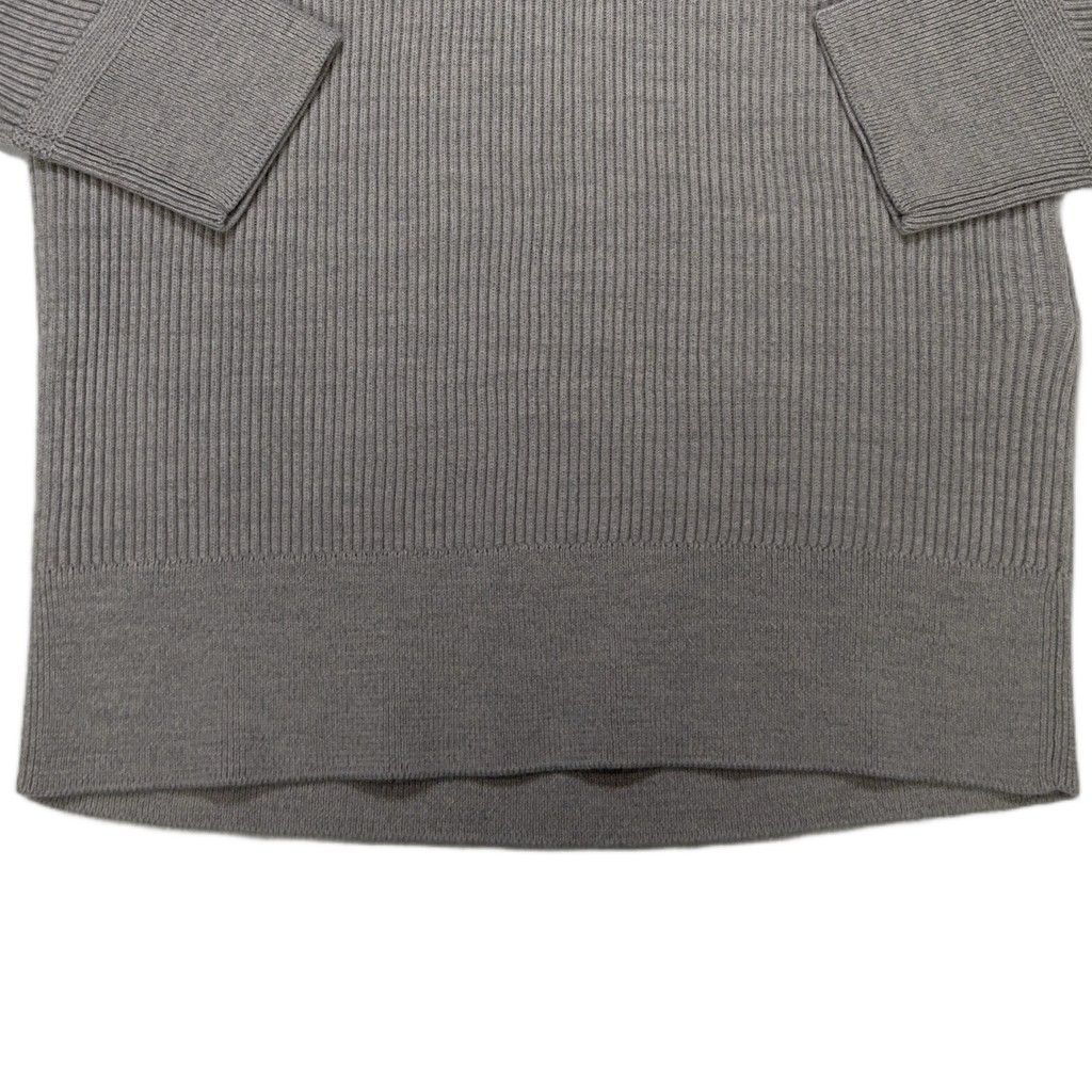Stone Island Lambs Wool Ribbed Grey Jumpers