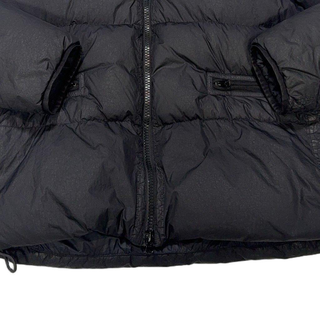 Stone Island Garment Dyed Crinkle Reps R-NY Down Black Coat
