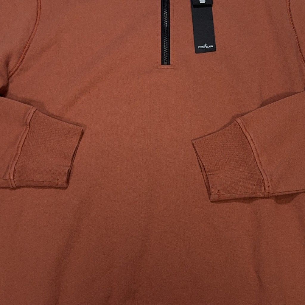 Stone Island Quarter-Zip Sweatshirt – Brown