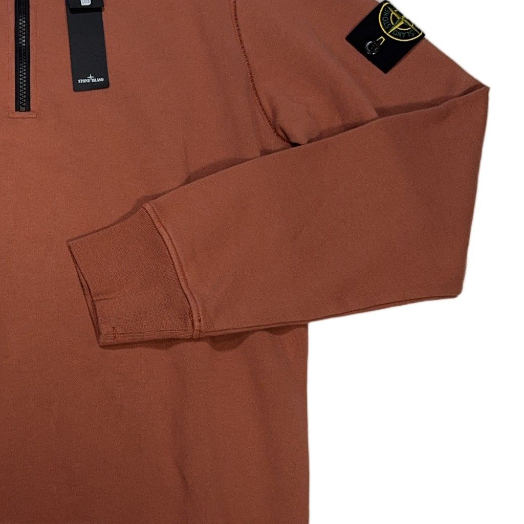 Stone Island Quarter-Zip Sweatshirt – Brown