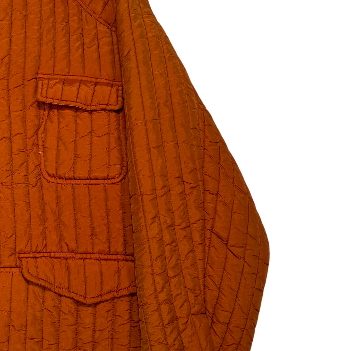 C.p. Company Quilted Vintage Orange Jacket