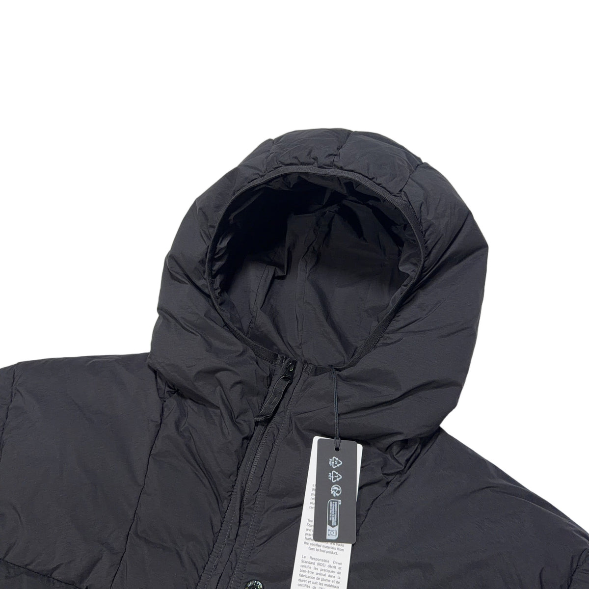 Stone Island Seamless Tunnel Nylon Down-TC Hooded Jacket – Black