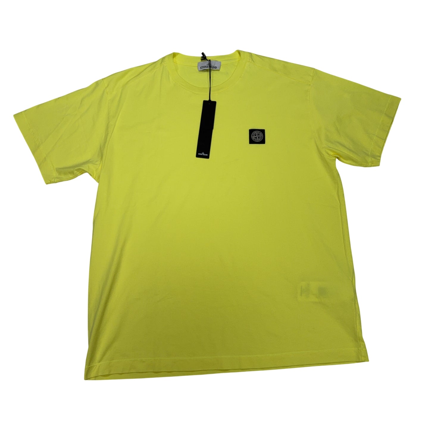 Stone Island Patch Logo Yellow T-shirt