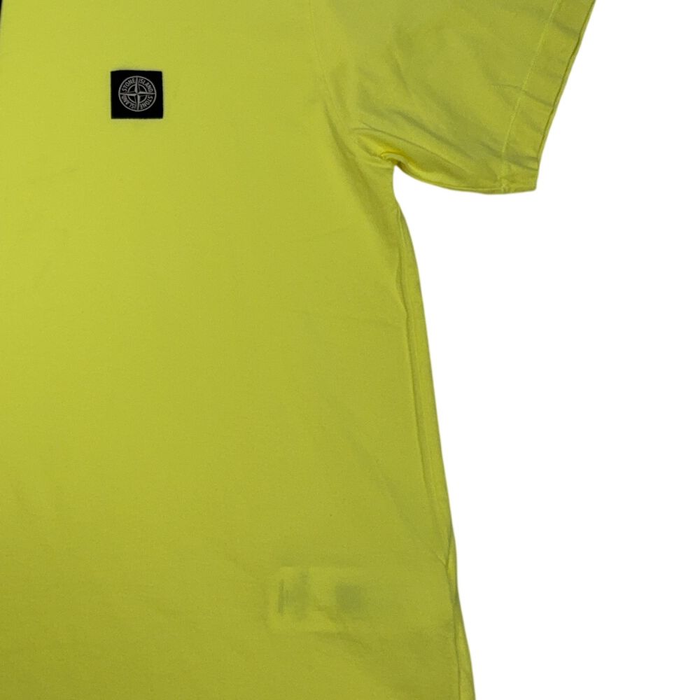 Stone Island Patch Logo Yellow T-shirt