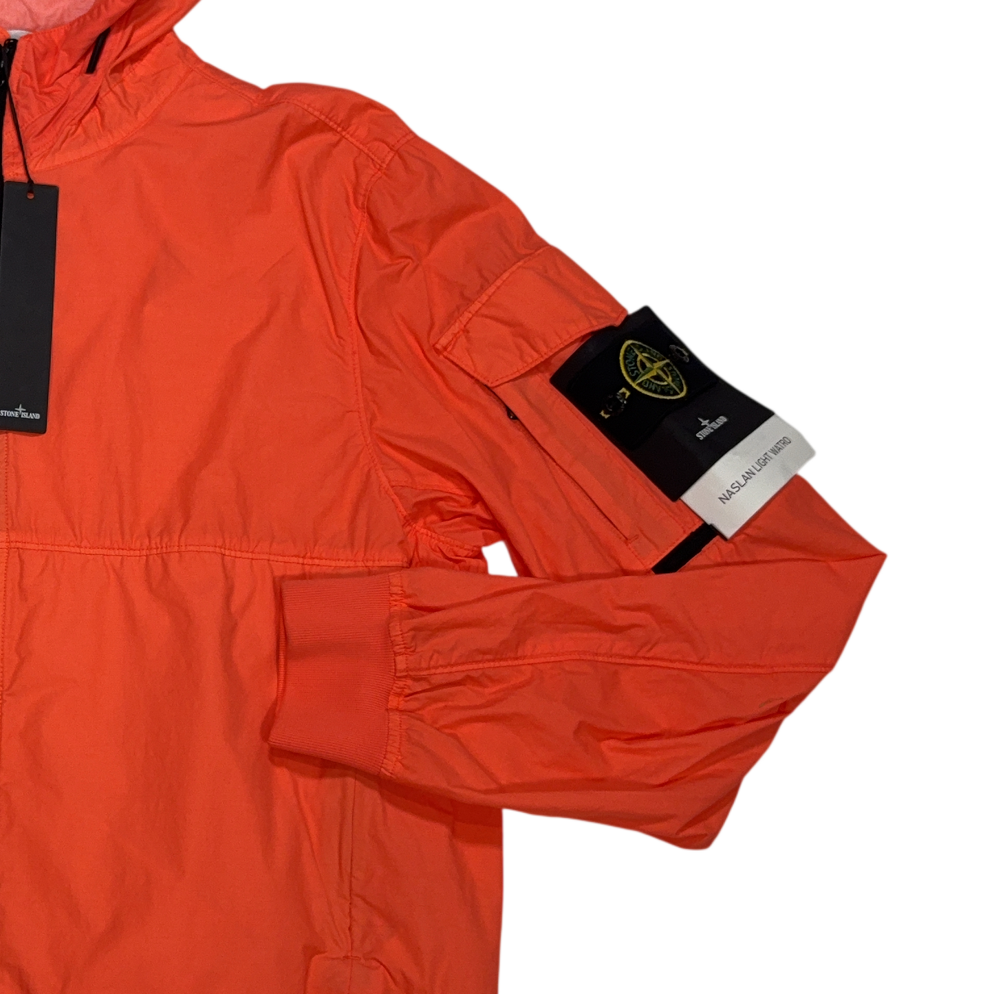 Stone Island Naslan Light Watro Orange Hooded Jacket
