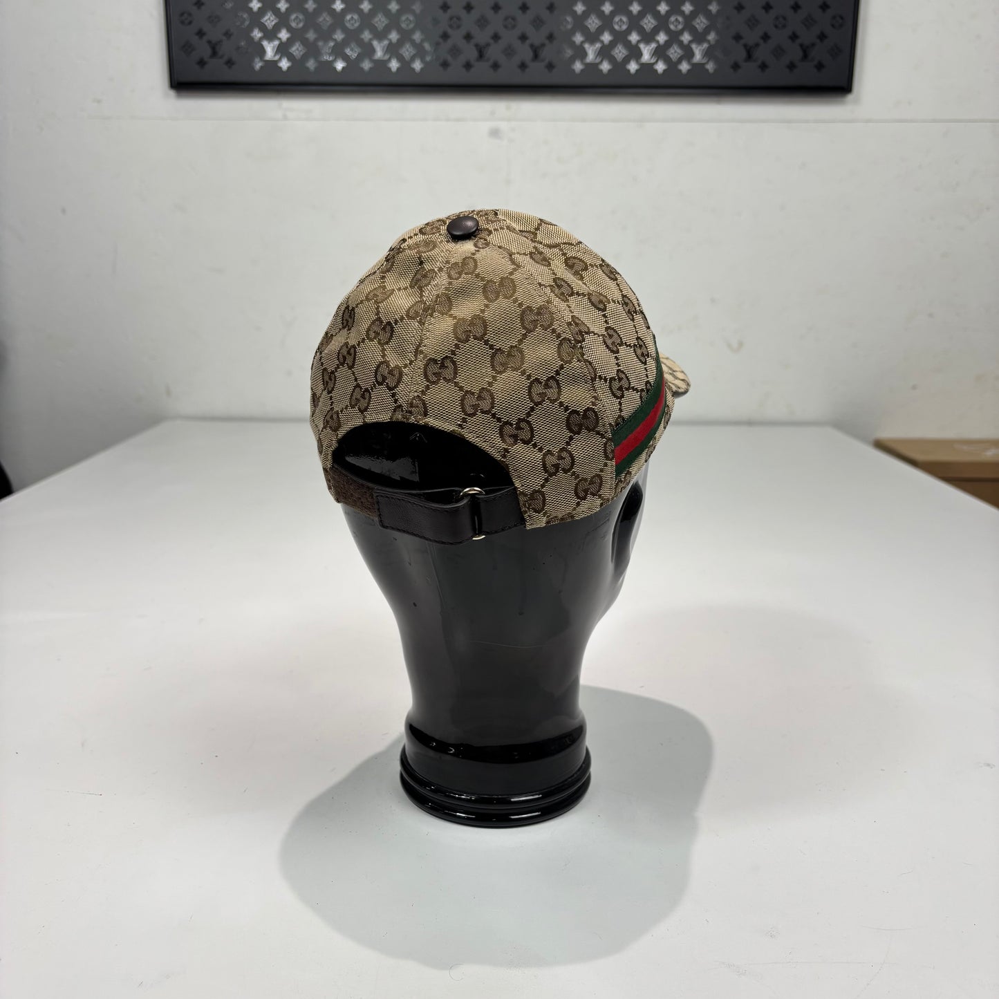 Gucci Brown Monogram Adjustable Hat