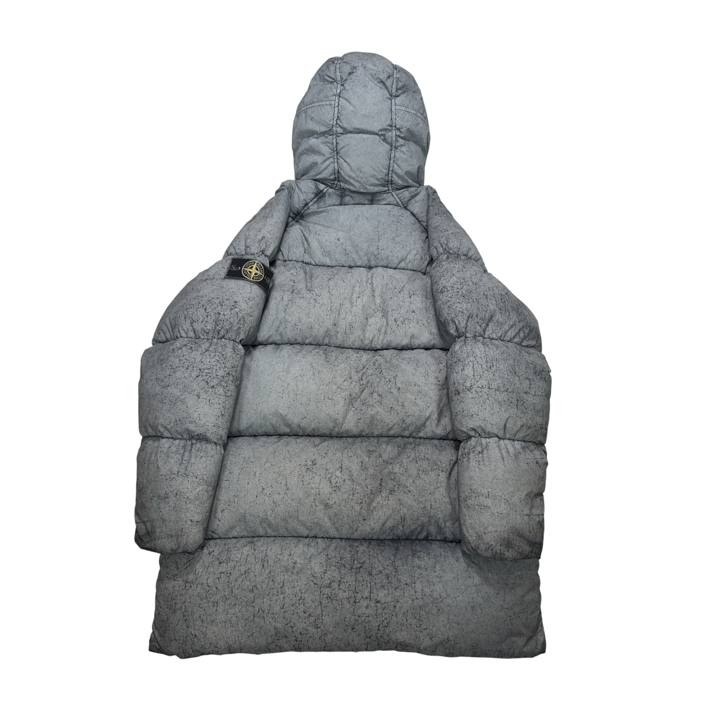 Stone Island Tela Nylon Down With Dust Colour Frost Finish Grey Coats