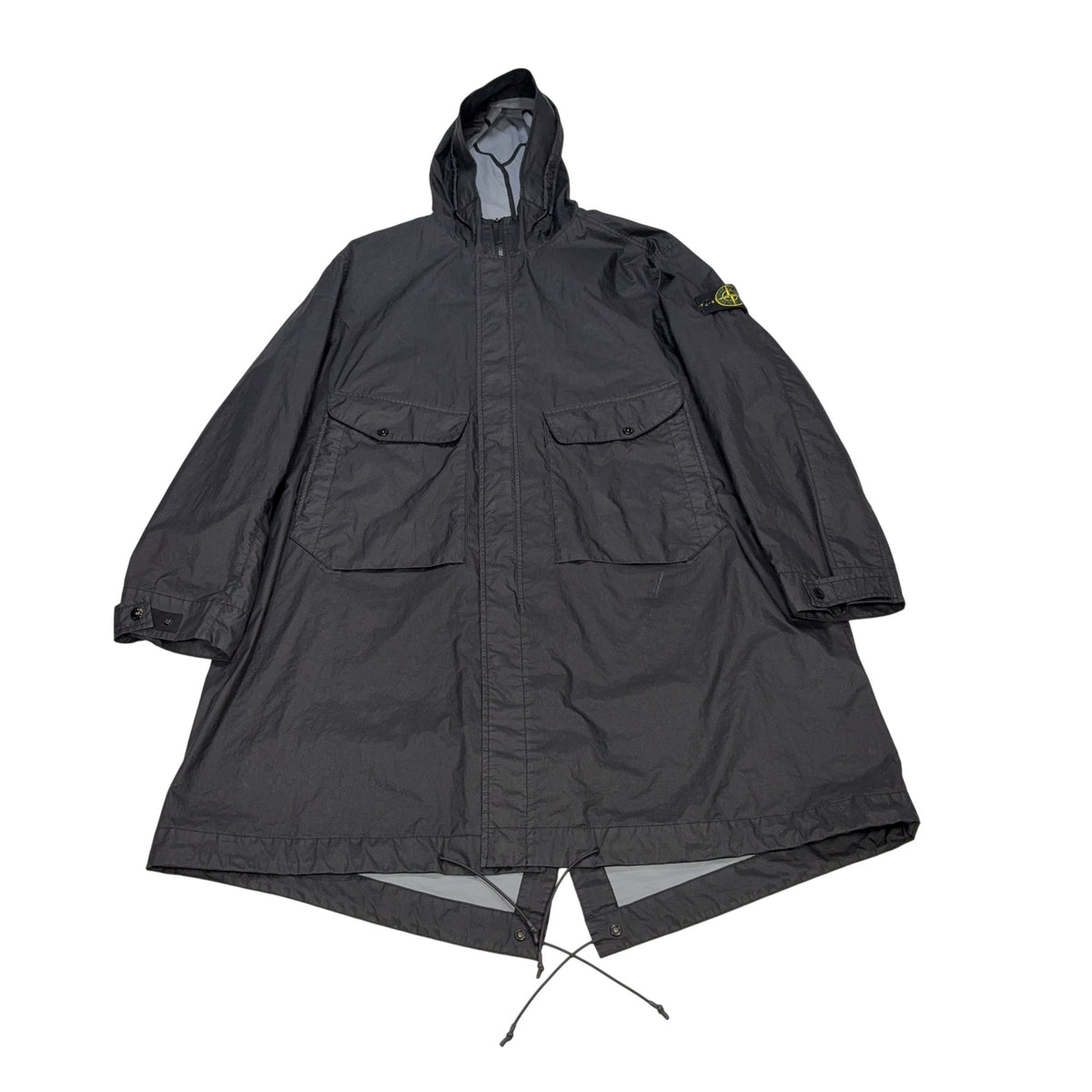 Stone Island Long Line Light Weight Black Jacket