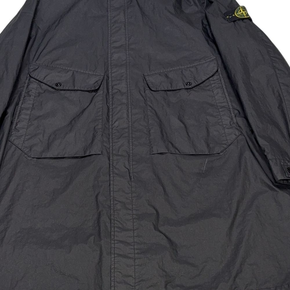 Stone Island Long Line Light Weight Black Jacket