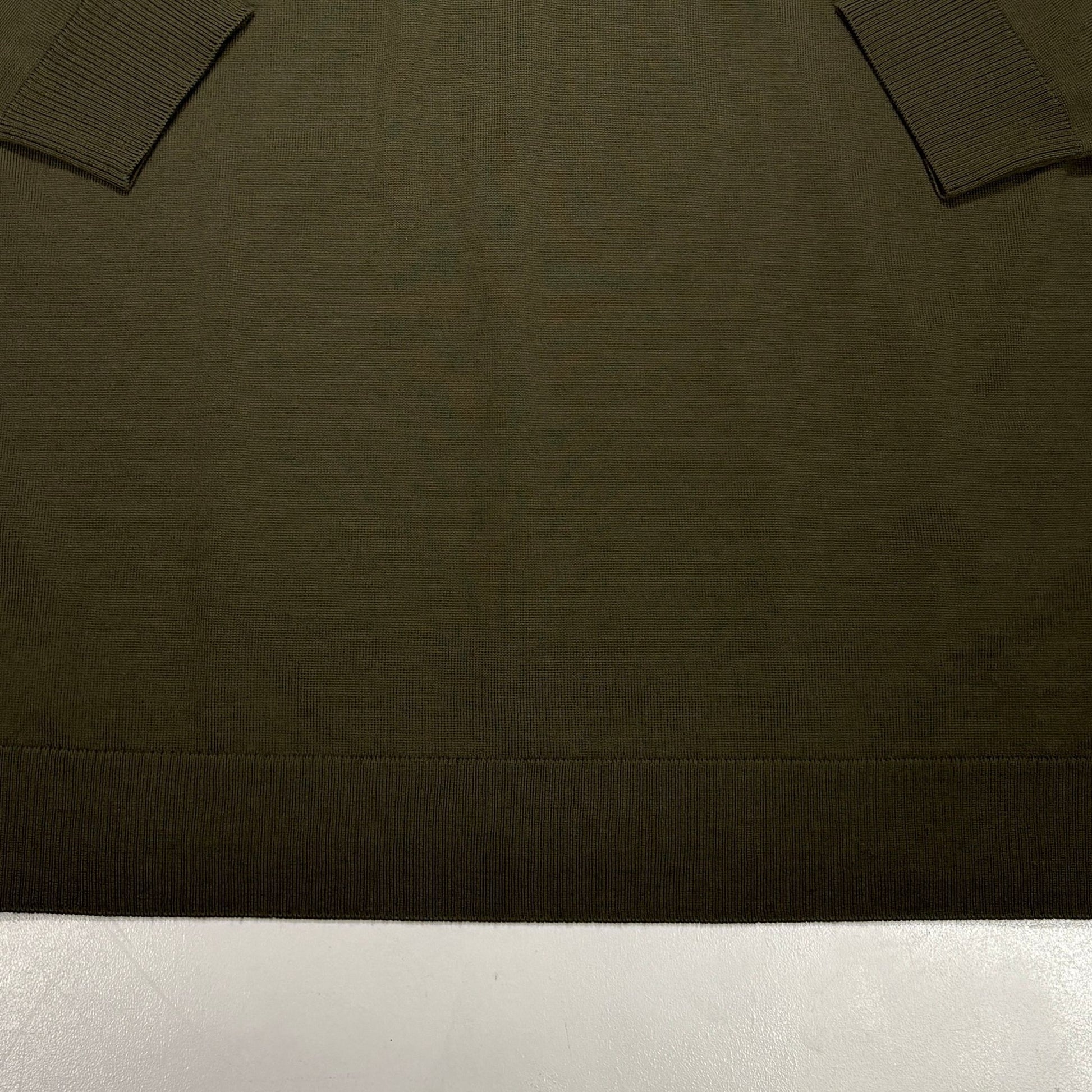 Stone Island Green Compass Patch Turtle Neck Jumper