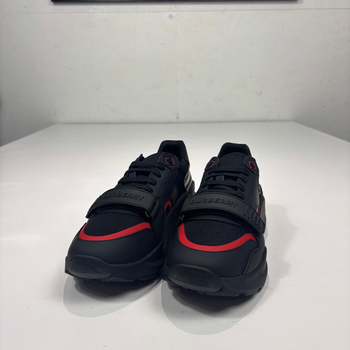 Burberry Black Ramsey Check Men’s Trainers
