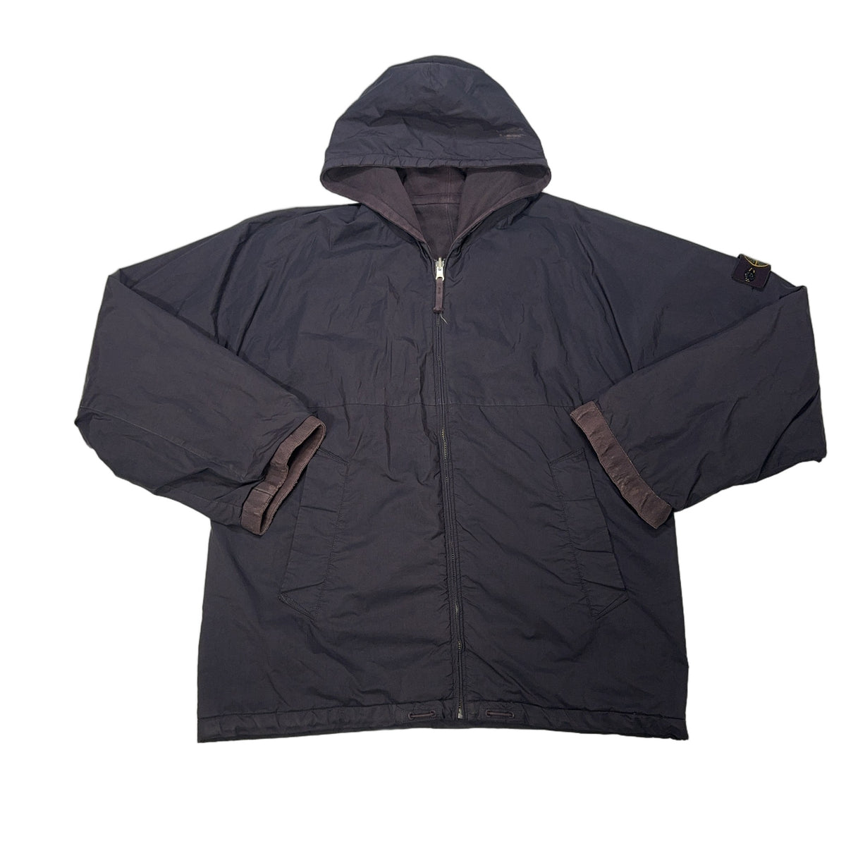 Stone Island Full-Zip Reversible Hooded Jacket – Purple