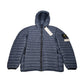 Stone Island Loom Woven Chambers Hooded Quilted Puffer Jacket – Blue