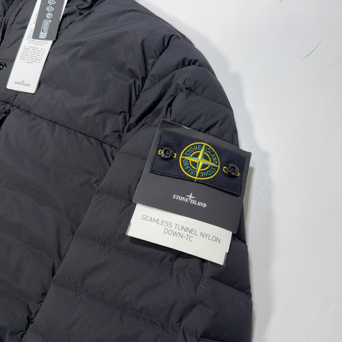 Stone Island Seamless Tunnel Nylon Down-TC Hooded Jacket – Black