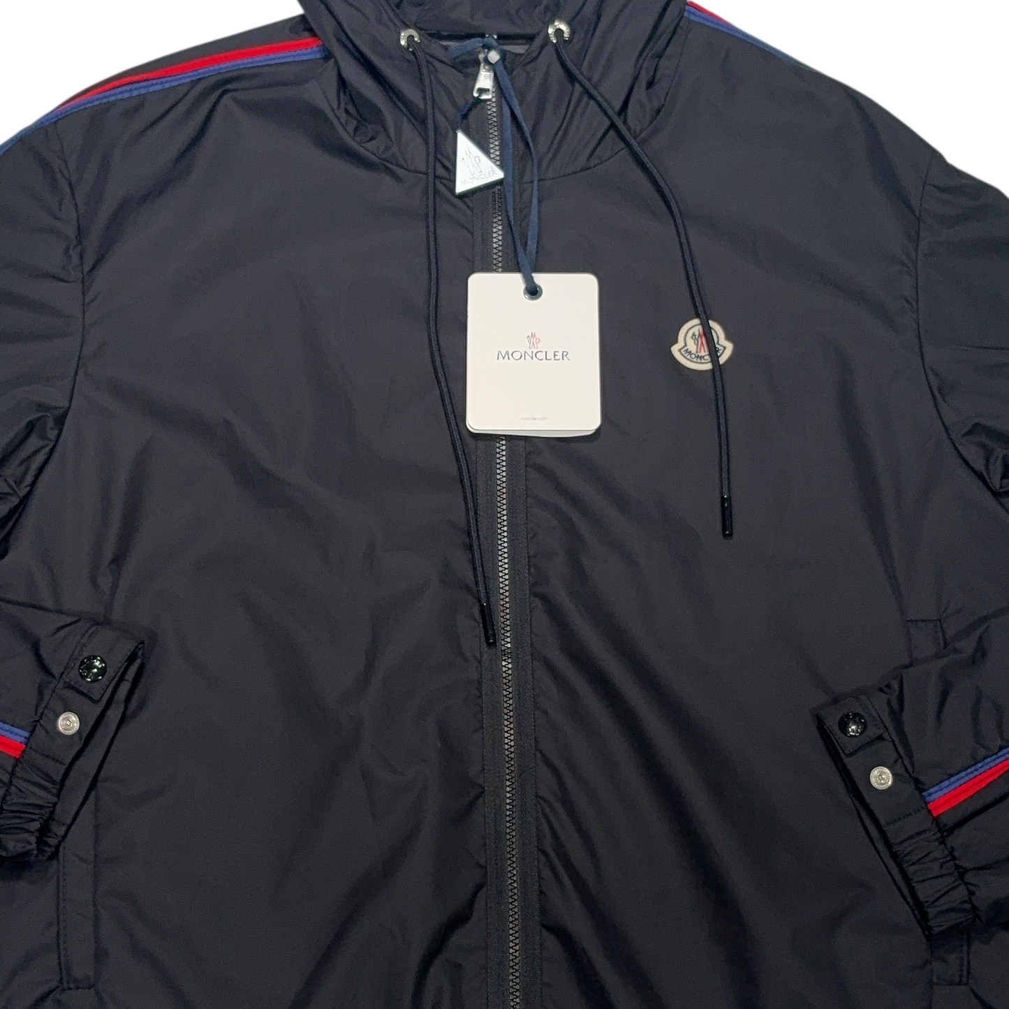Moncler Hattab Giubbotto Black Hooded Jacket