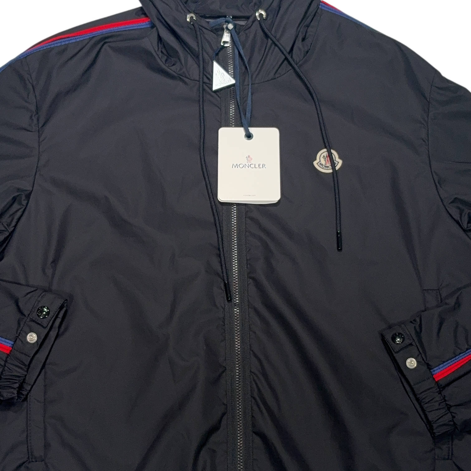 Moncler Hattab Giubbotto Black Hooded Jacket