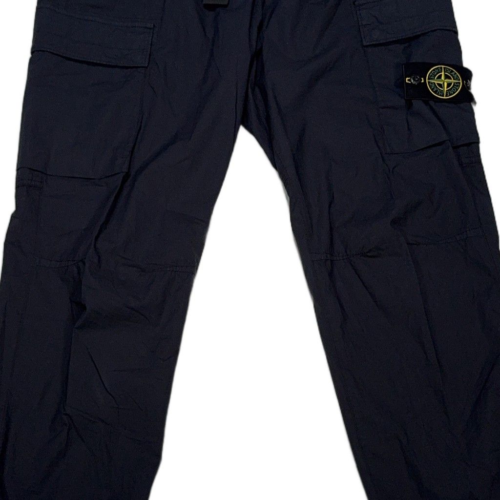 Stone Island Tapered Cargo Trousers – Black