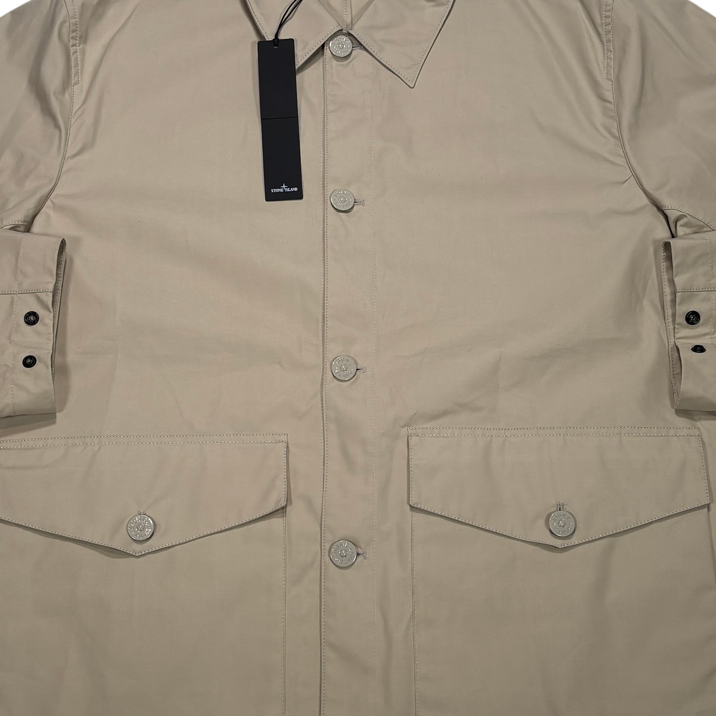 Stone Island Beige 0-Ventile Ghost Piece Jacket