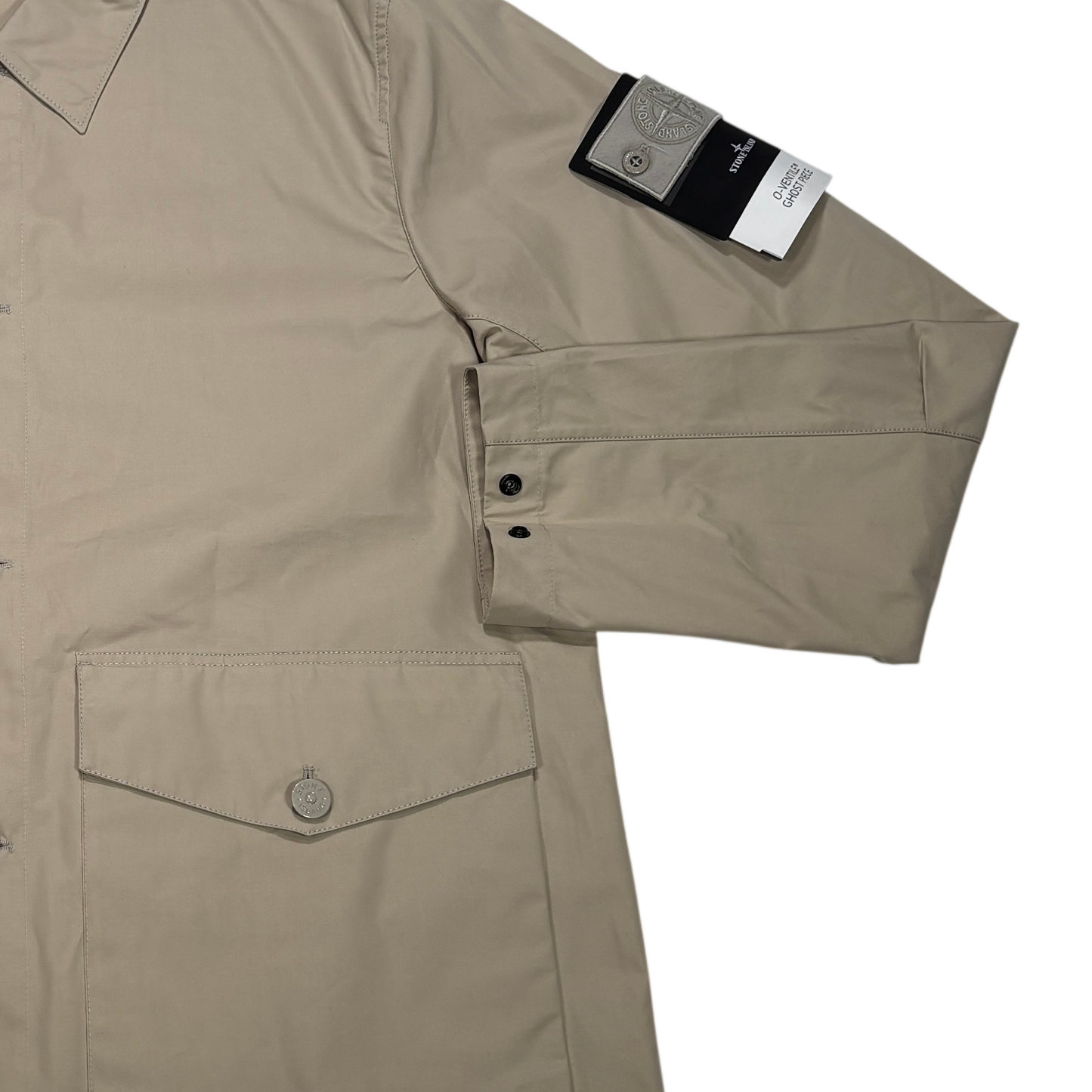 Stone Island Beige 0-Ventile Ghost Piece Jacket