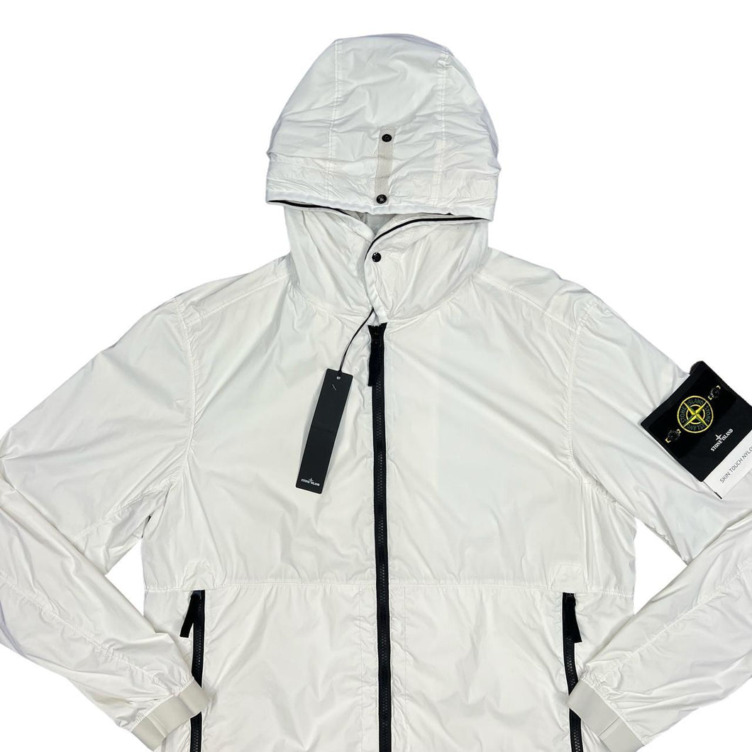 Stone Island White Skin Touch Nylon-TC Jacket