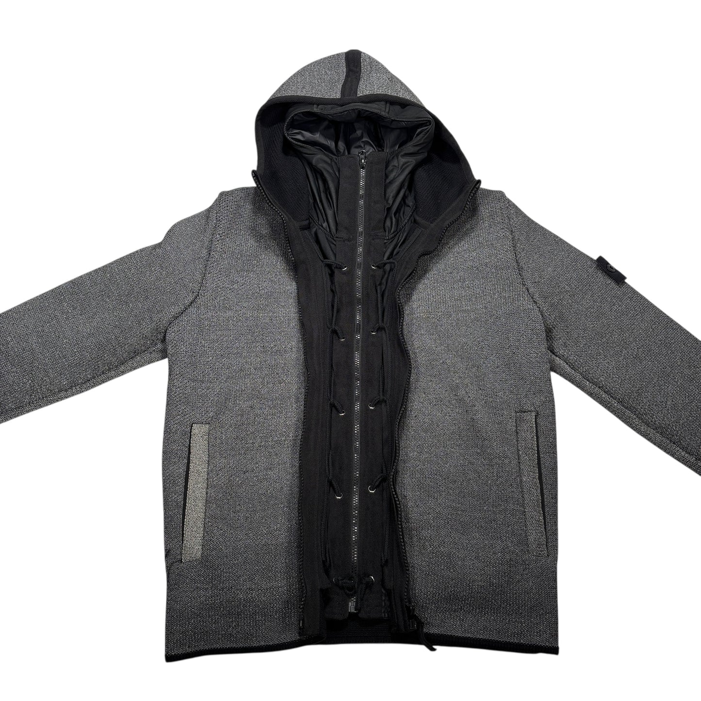 Stone Island Black 30th
Anniversary Reflective Knit with Removable Inside Liner Jacket