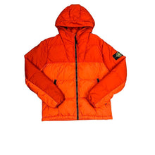 Load image into Gallery viewer, Stone Island Orange Garment Dyed Crinkle Reps NY Down Coat
