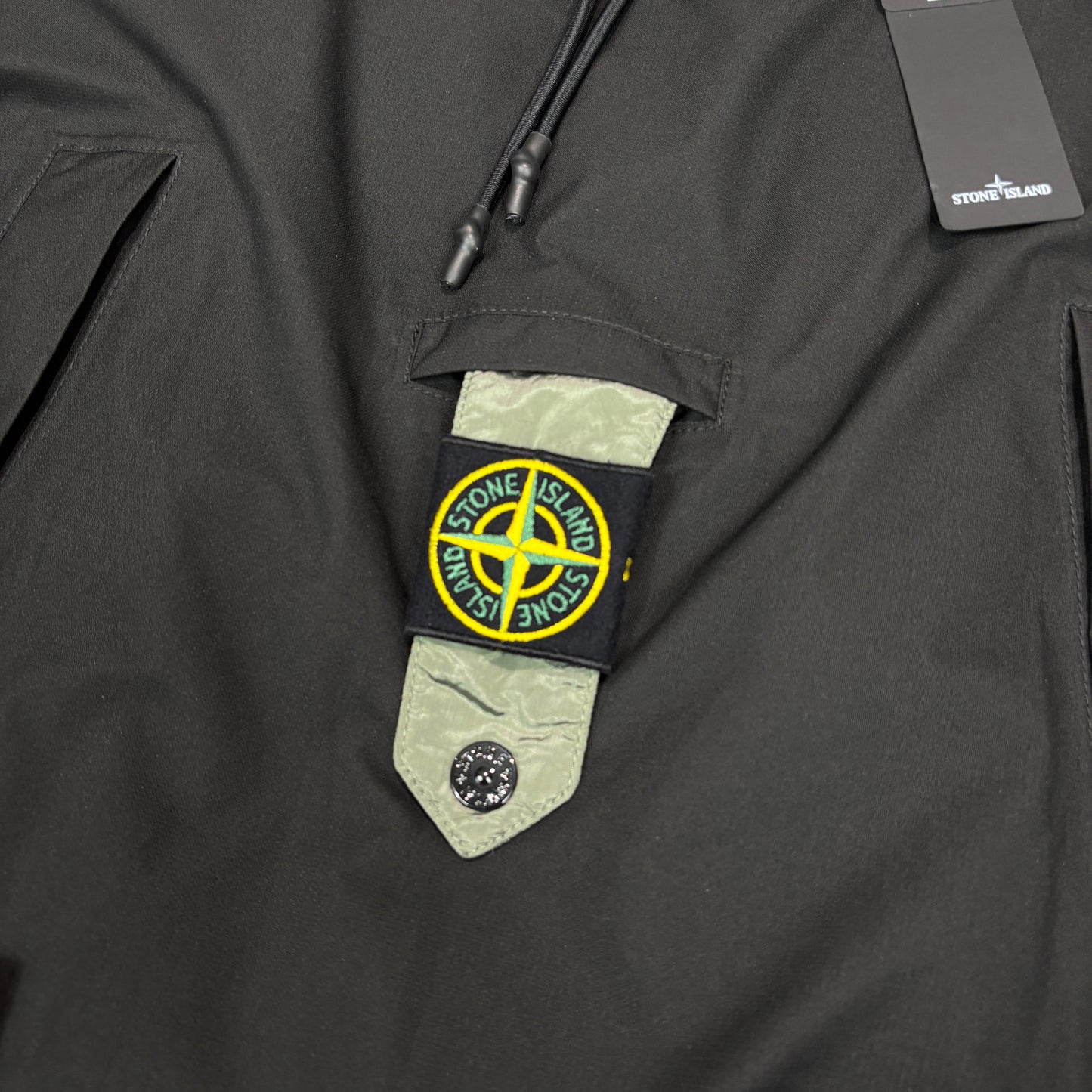 Stone island Black Ripstop Gore-Tex with Paclite Product Technology with Removable Down Gilet Jacket