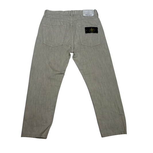 Stone Island Compass badge Jeans Beige Trousers