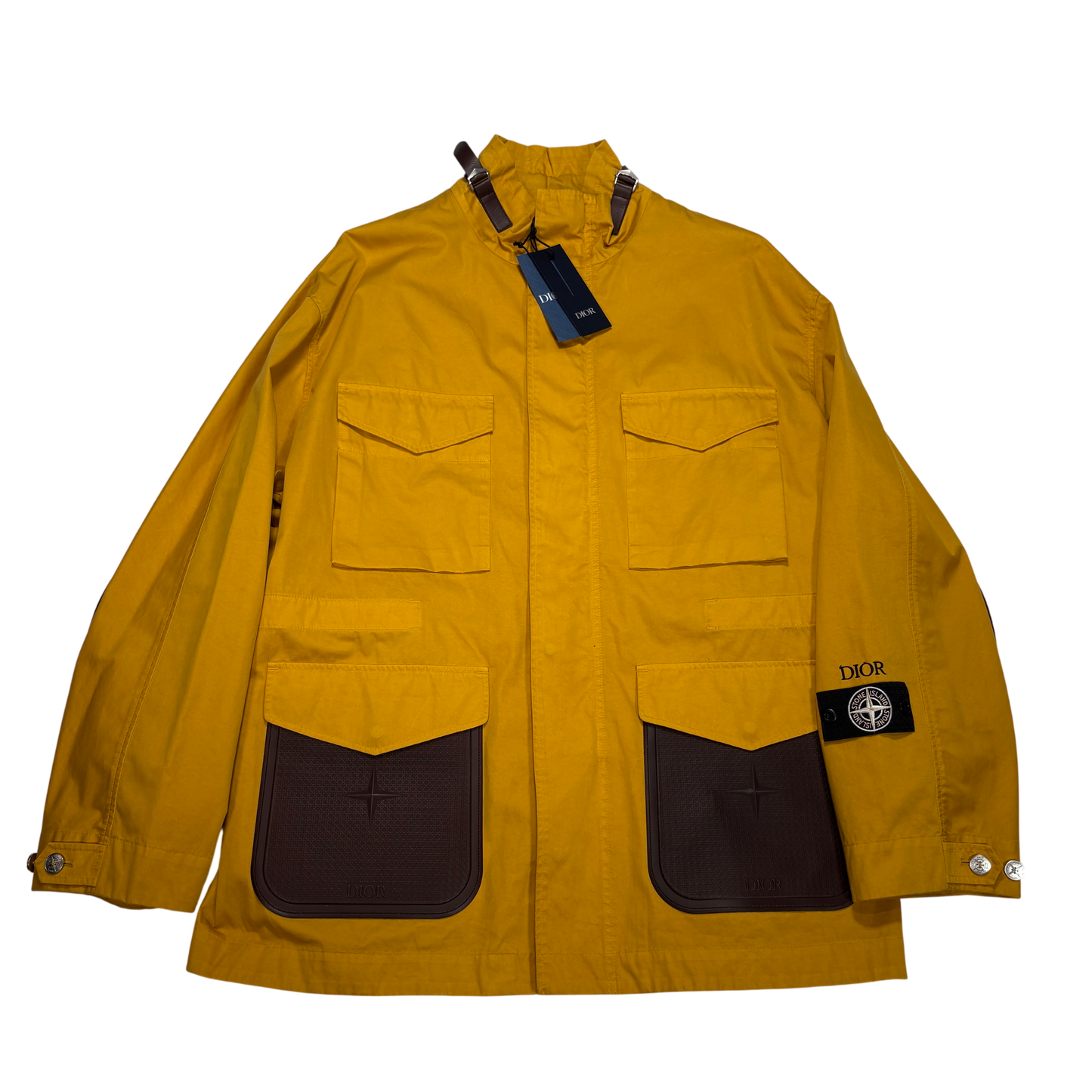 Stone Island X Dior Razo Gommato Yellow Jacket