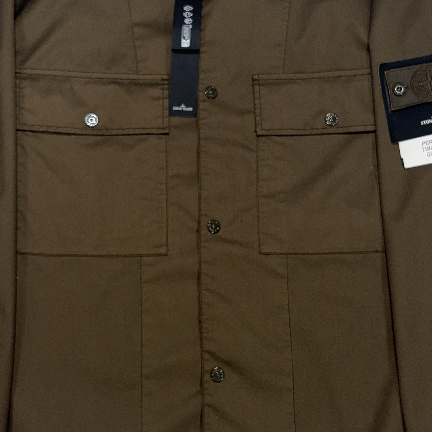 Stone Island Performance Twill Wool - TC Ghost Piece Brown Jacket