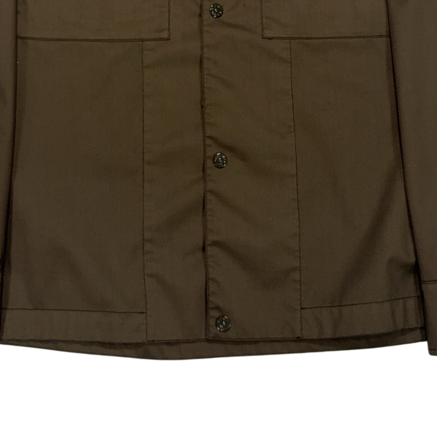 Stone Island Performance Twill Wool - TC Ghost Piece Brown Jacket