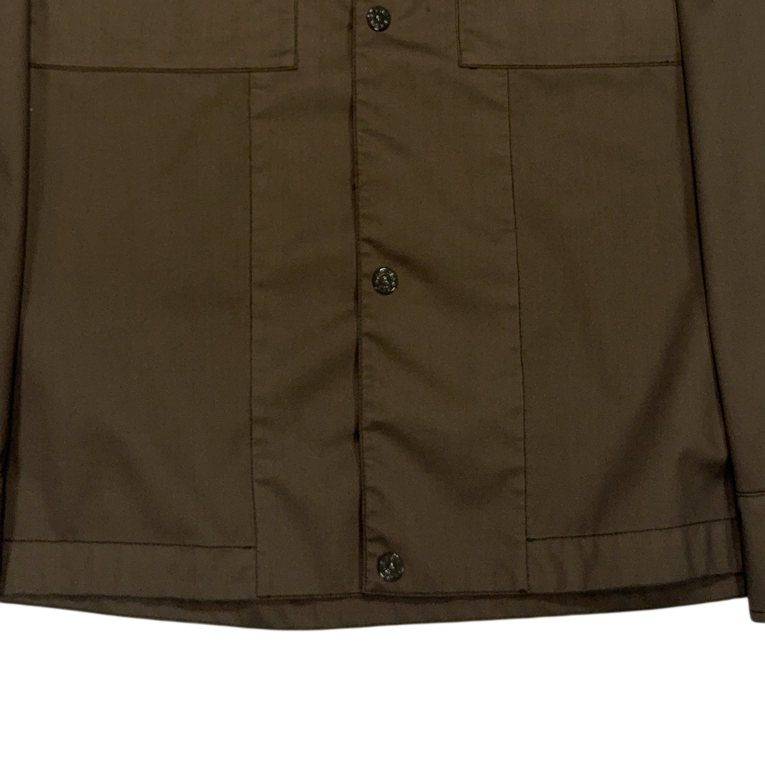 Stone Island Performance Twill Wool - TC Ghost Piece Brown Jacket
