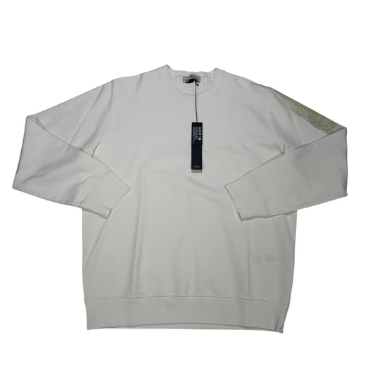Stone Island Shoulder Graphic White Jumpers