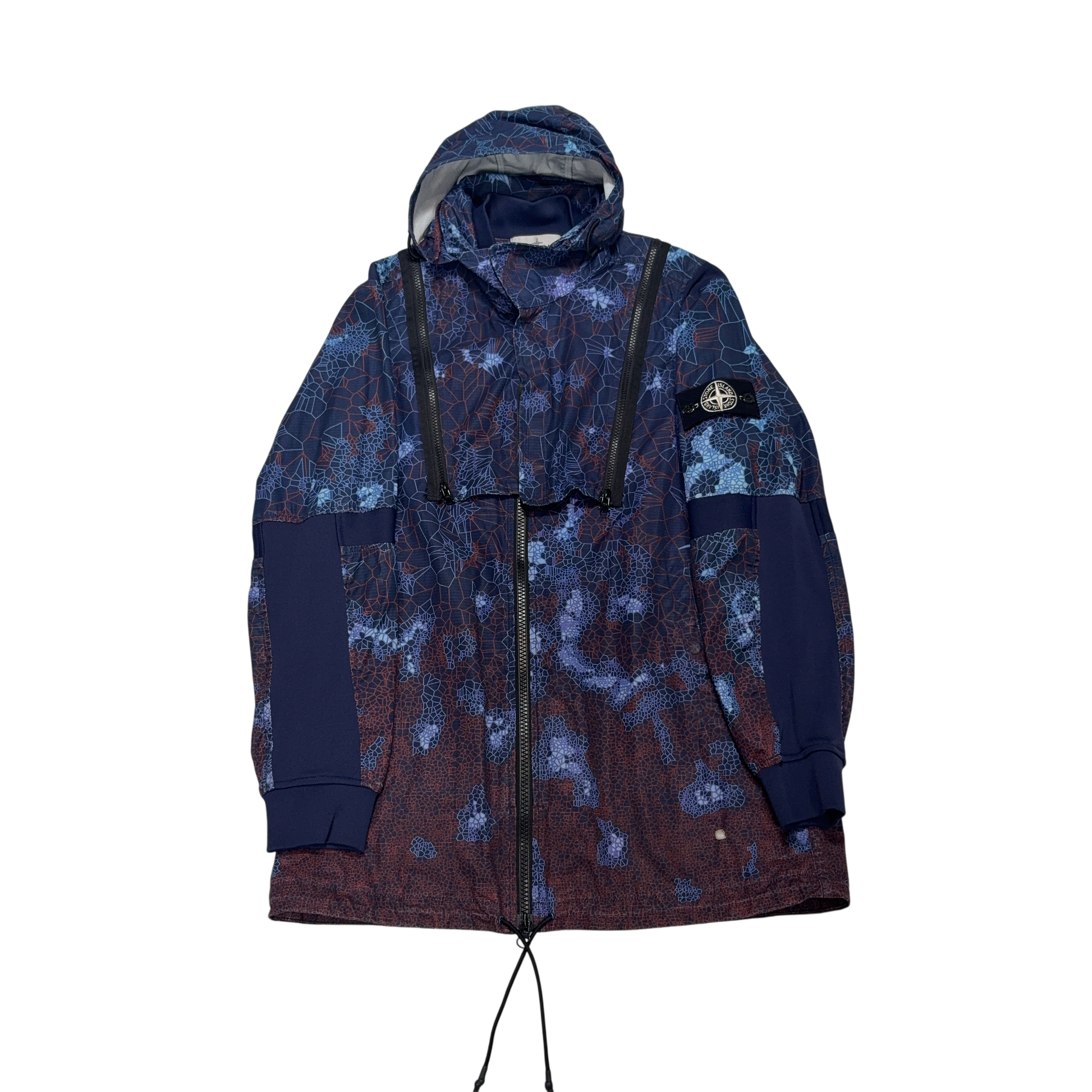 Stone Island Printed Heat Reactive Thermosensitive Fabric Navy Jacket