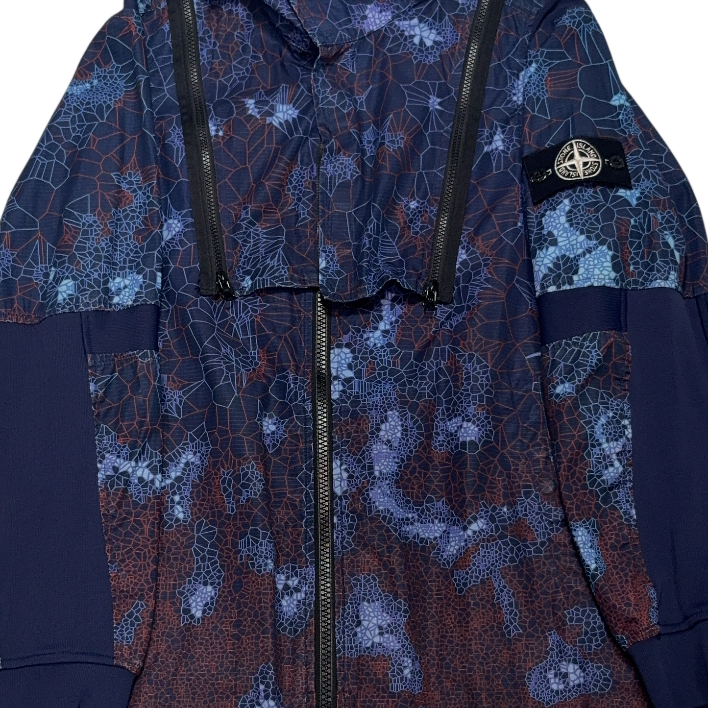 Stone Island Printed Heat Reactive Thermosensitive Fabric Navy Jacket