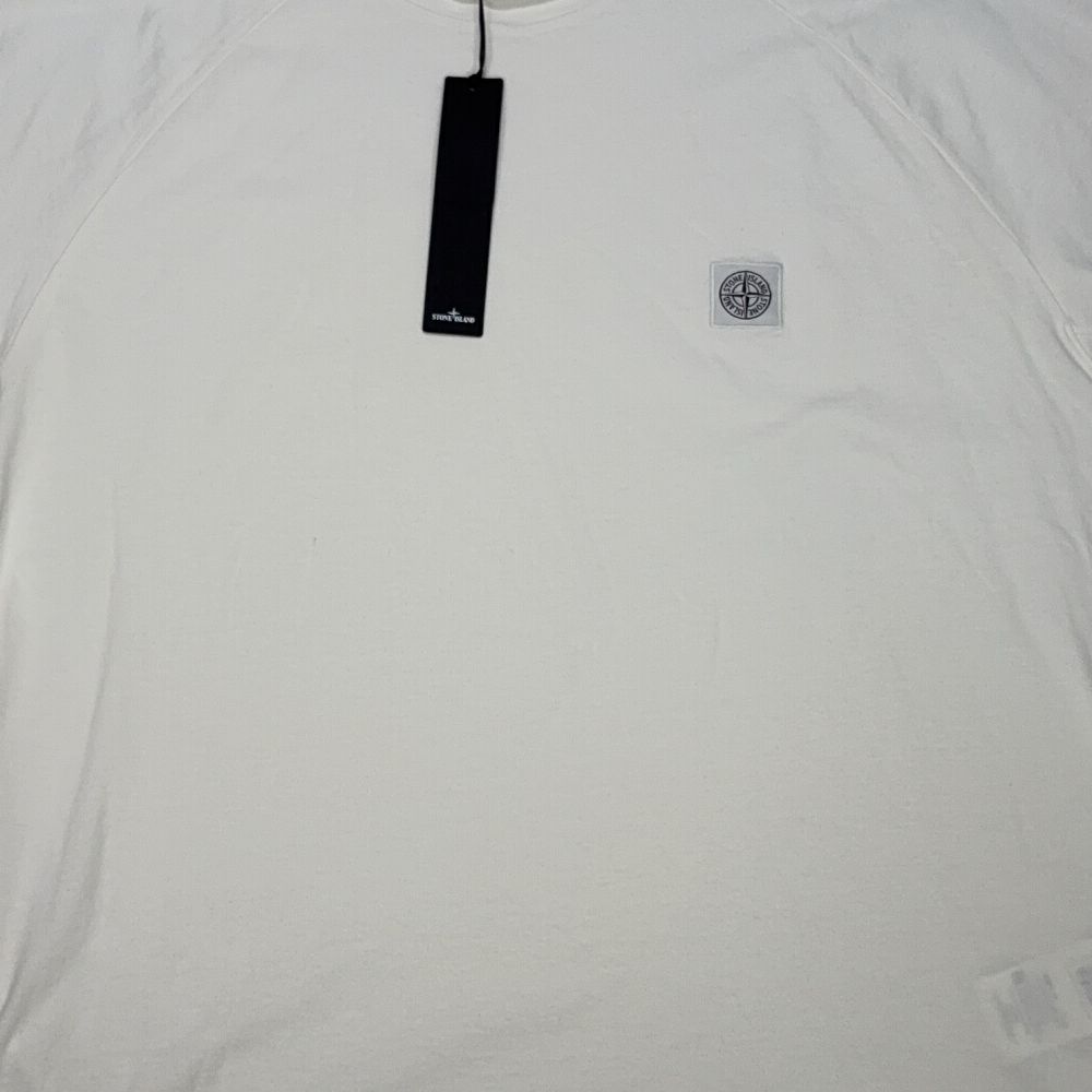Stone Island Patch Logo White T-shirt