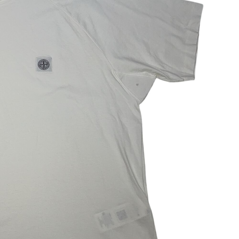 Stone Island Patch Logo White T-shirt