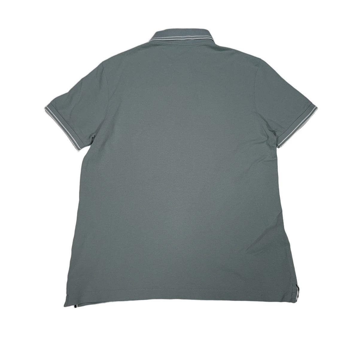 Stone Island Logo Patch Green Polo Shirt
