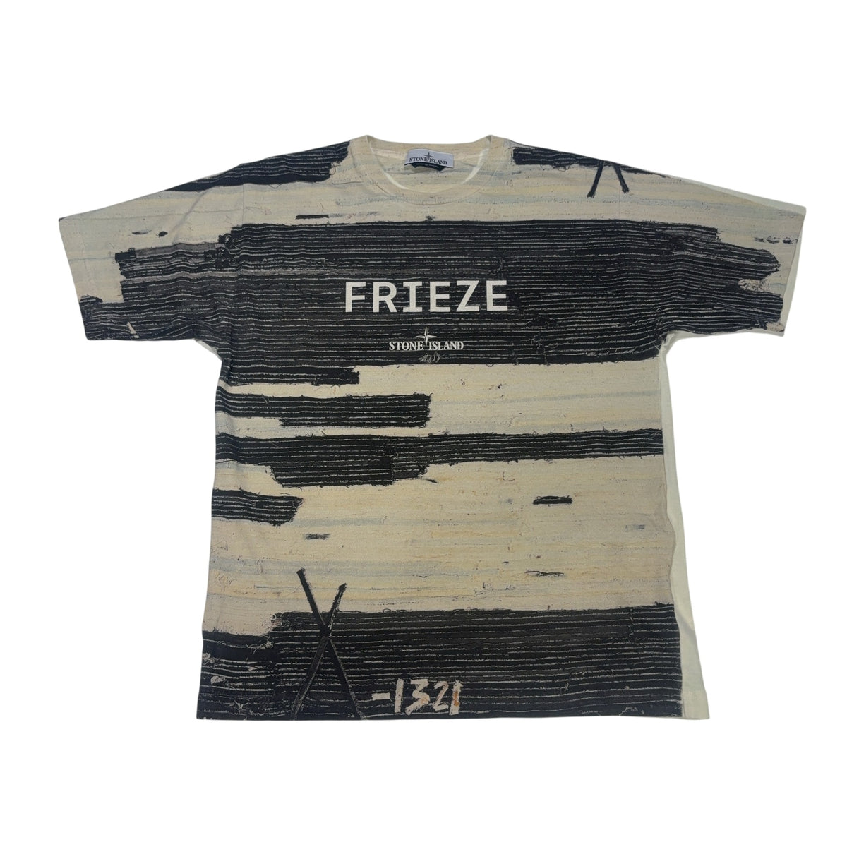 Stone Island X Frieze LA Jamal Cyrus Staff White T-shirt