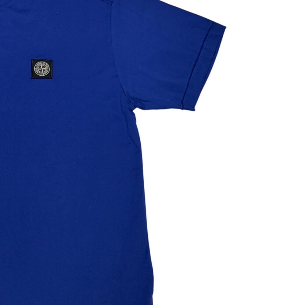 Stone Island Logo Patch Blue T-shirt