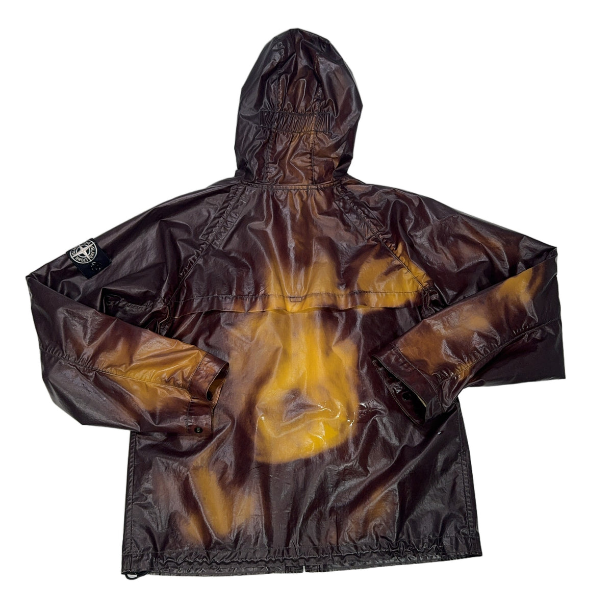 Stone Island Heat Reactive Hooded Zip Shell Jacket – Brown