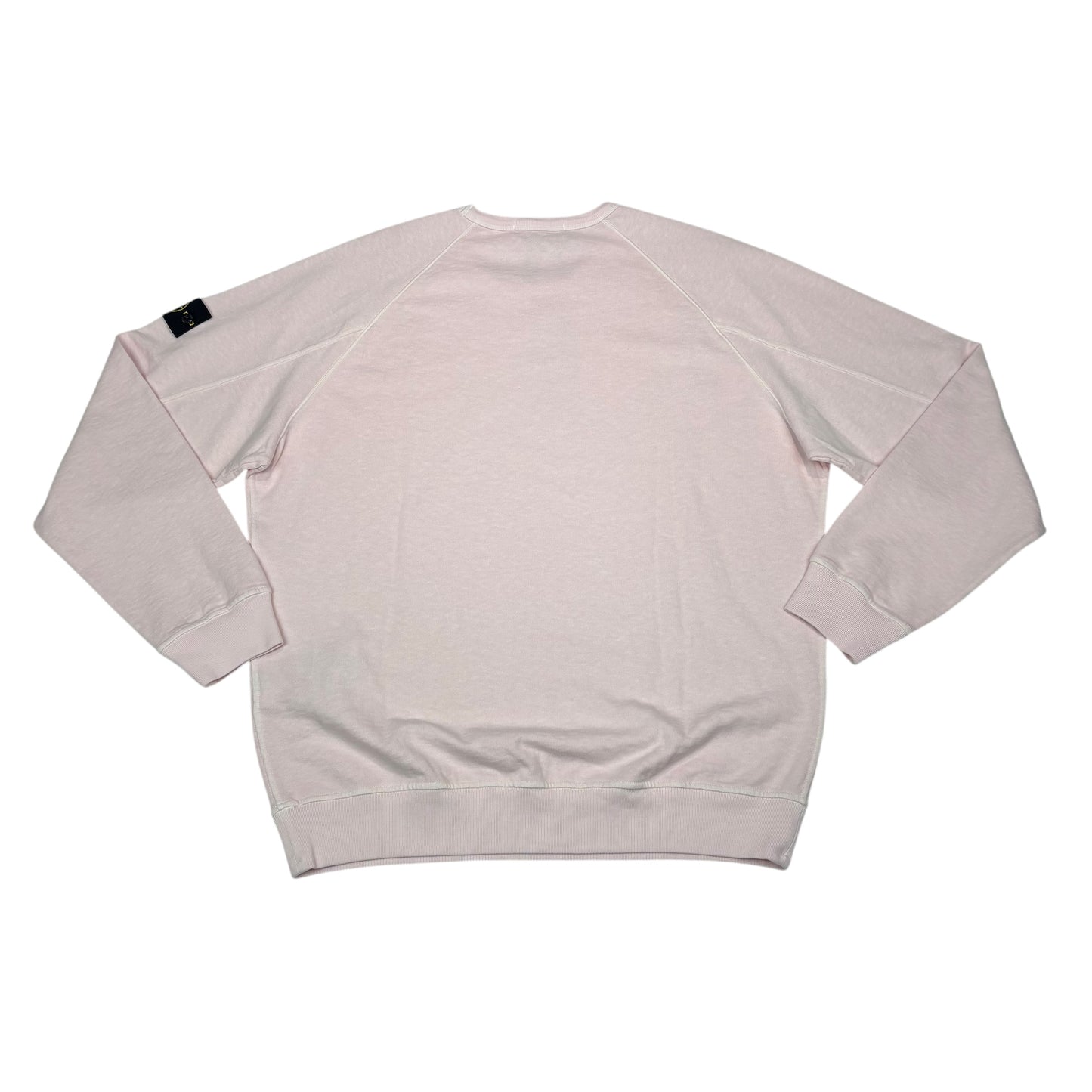 Stone Island White Compass Patch Lightweight Crewneck Jumper