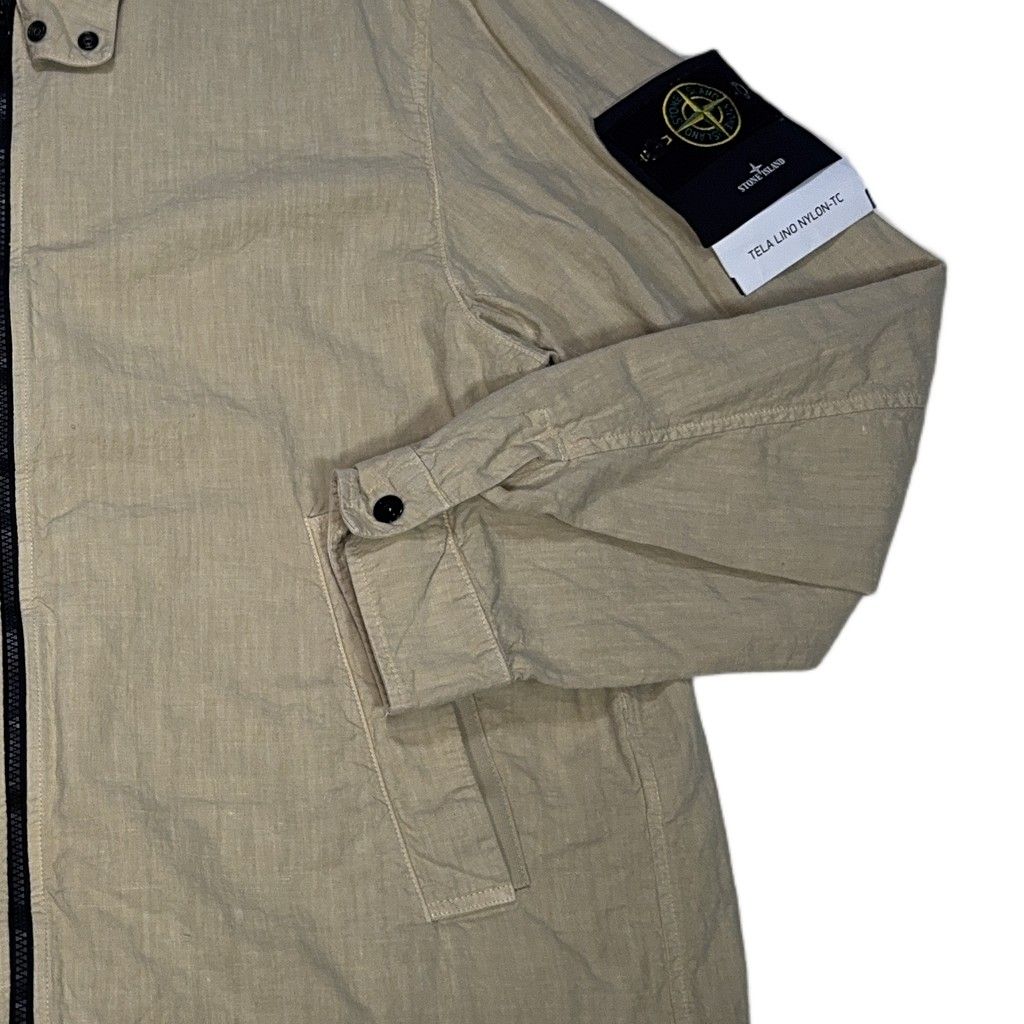 Stone Island Tela Lino Nylon-TC Jacket - Beige