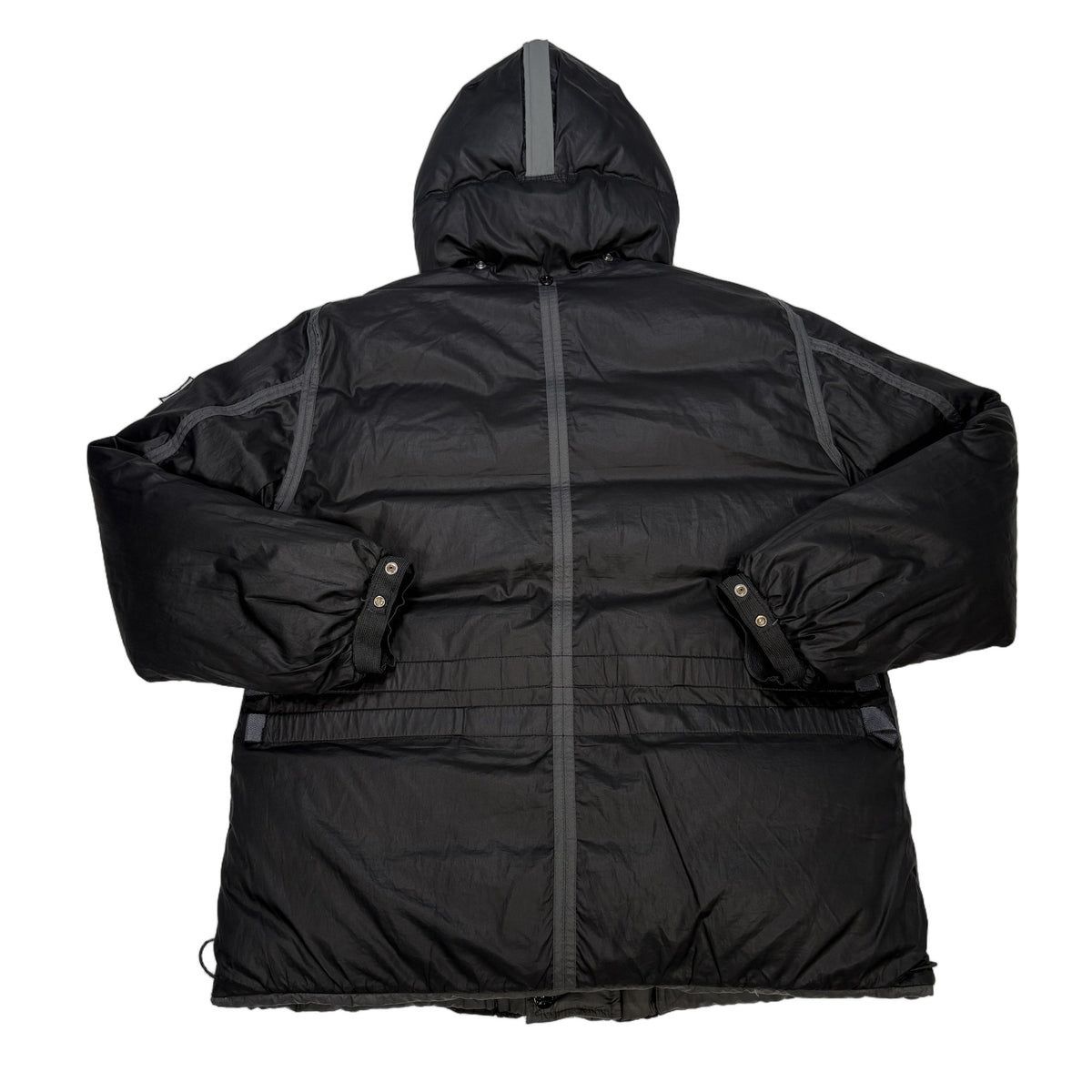 Stone Island Reversible Mesh Badge Grey Coat