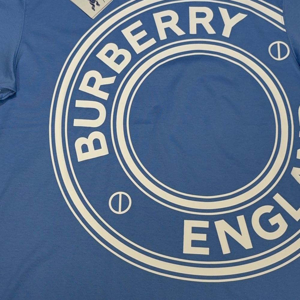 Burberry Front Graphic Blue T-shirt