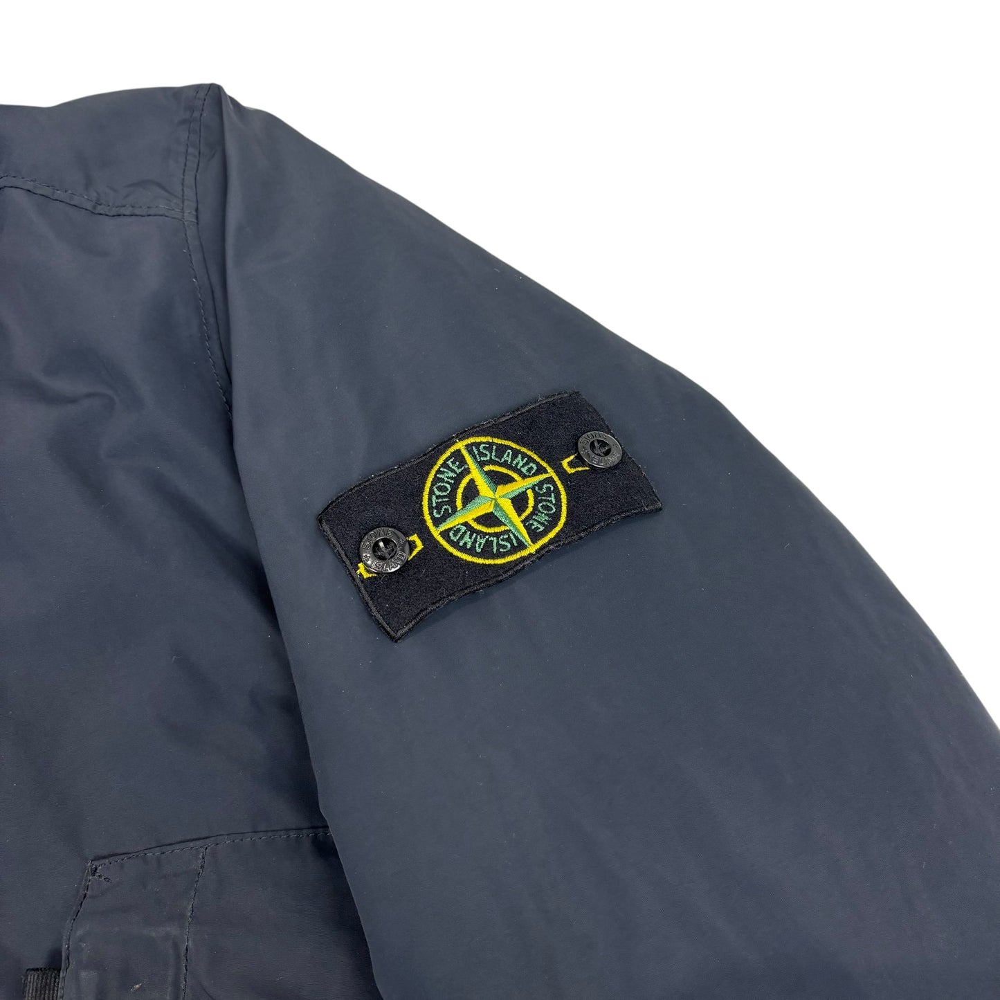Stone Island Navy Blue Micro Reps with Primaloft Insulation Technology Coat