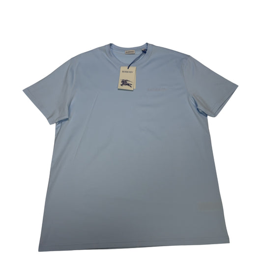 Burberry Embroidered Logo Blue T-shirt