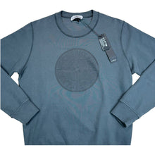 Load image into Gallery viewer, Stone Island Grey Embroidered-Design Crew Neck Jumper
