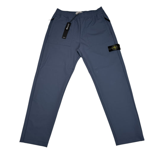 Stone Island Sky Blue Stretch Nylon Technical Joggers